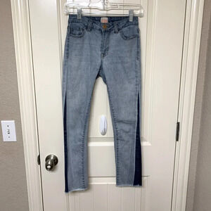 Gianni Bini Two Toned Striped Jeans